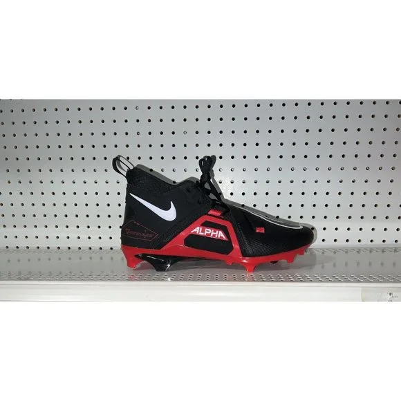 Nike Alpha Menace Pro 3 Mens Football Cleats Size 10 Black Red CT6649-004 s-l400.jpg main image 2